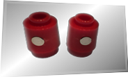 RED 1x1 Round magnets kit (2 Pcs.)